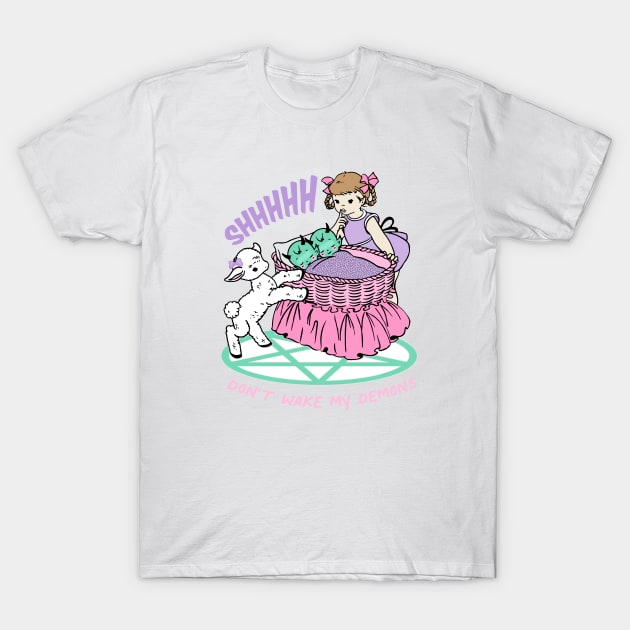 Don't Wake My Demons T-Shirt by awfullyadorable